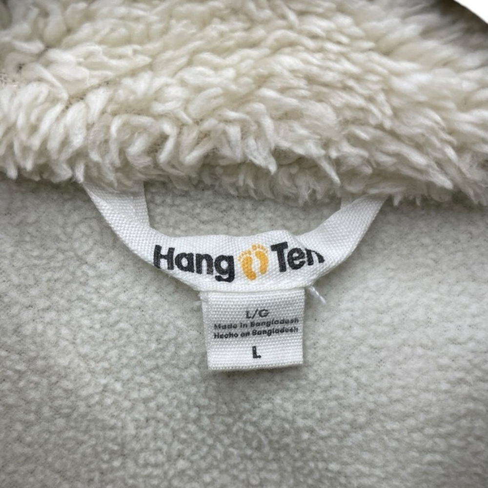 Hang Ten Black Utility Jacket with Cream Collar, Size LARGE - Picture 7 of 10